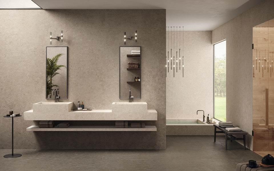 Boost Stone Taupe 120x120 - Gres Porcellanato di Atlas Concorde - Prezzo solo €123.33! Compra ora su CEGO CERAMICHE