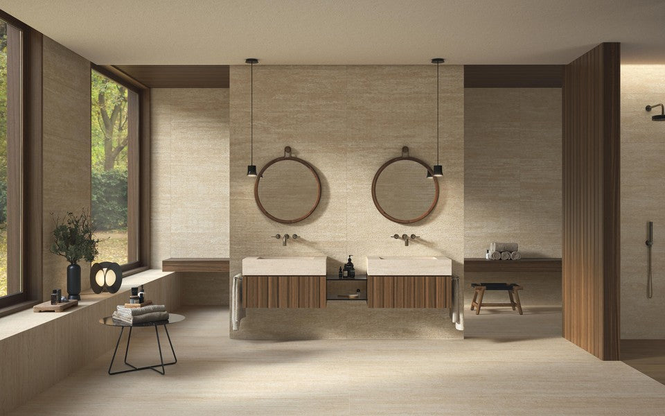 Marvel 3D Reed Travertine Sand 50x120 - Pasta Bianca di Atlas Concorde - Prezzo solo €88.45! Compra ora su CEGO CERAMICHE