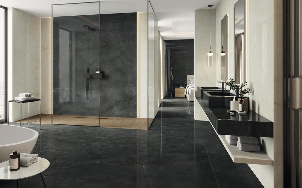 Marvel Onyx Noir 120x120 Lapp. - Gres Porcellanato di Atlas Concorde - Prezzo solo €171.29! Compra ora su CEGO CERAMICHE