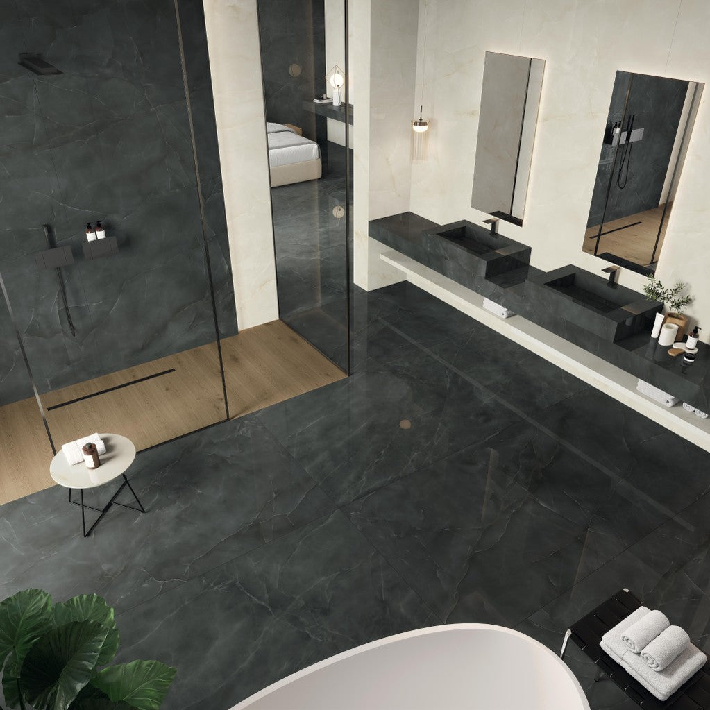 Marvel Onyx Noir 120x120 Lapp. - Gres Porcellanato di Atlas Concorde - Prezzo solo €171.29! Compra ora su CEGO CERAMICHE