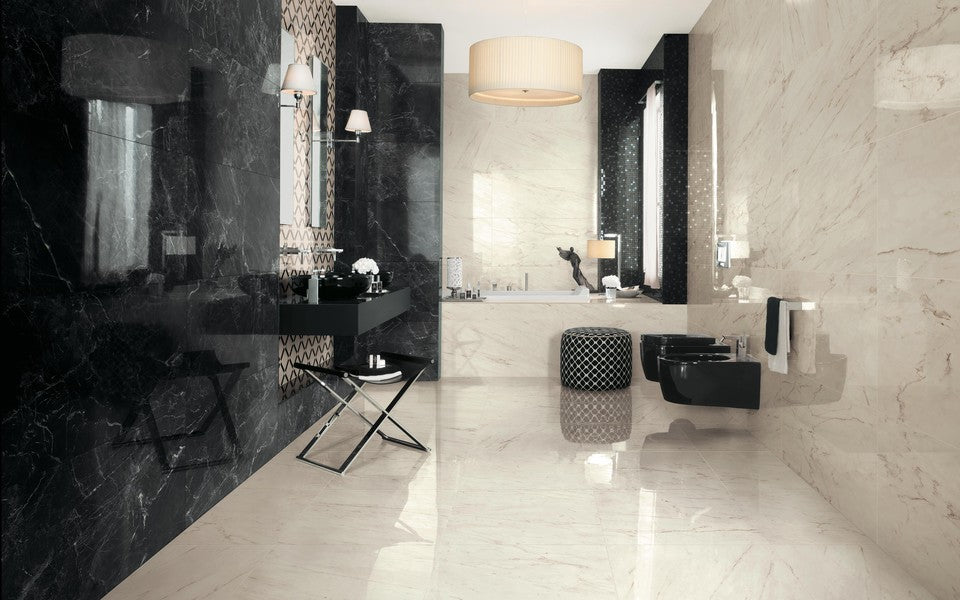 Marvel Noir S. Laurent 50x120 - Pasta Bianca di Atlas Concorde - Prezzo solo €98.85! Compra ora su CEGO CERAMICHE