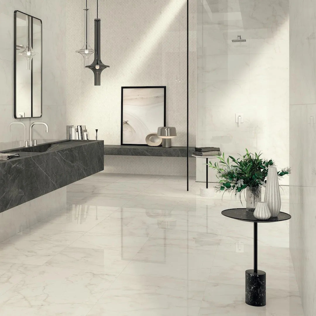 Marvel Shine Calacatta Delicato 120x120 Lapp. - Gres Porcellanato di Atlas Concorde - Prezzo solo €171.29! Compra ora su CEGO CERAMICHE