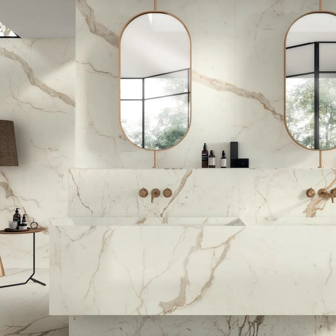 Marvel Shine Calacatta Prestigio 120x120 Lapp. - Gres Porcellanato di Atlas Concorde - Prezzo solo €171.29! Compra ora su CEGO CERAMICHE