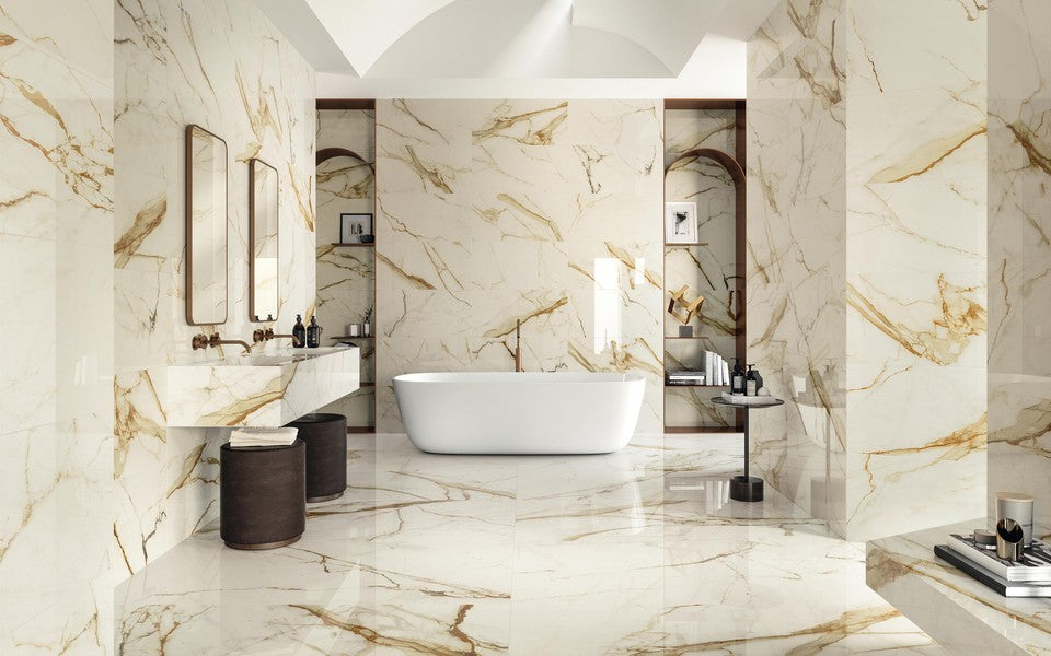 Marvel Shine Calacatta Imperiale 120x120 Lapp. - Gres Porcellanato di Atlas Concorde - Prezzo solo €171.29! Compra ora su CEGO CERAMICHE