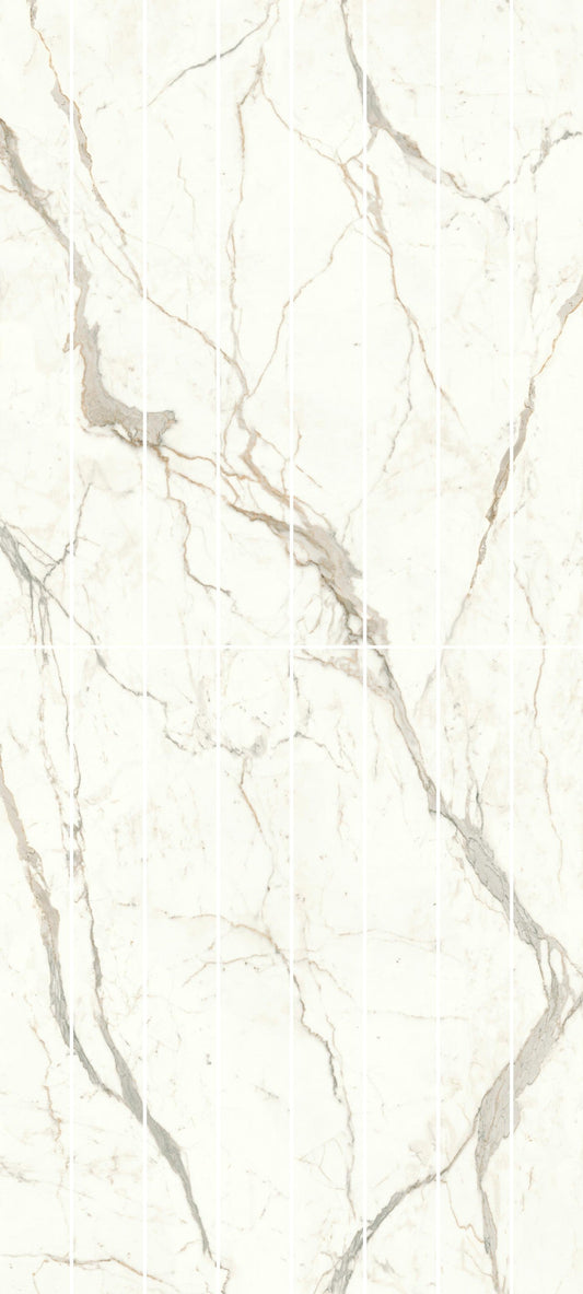 Marvel Shine Calacatta Prestigio Scenic Bookm B Lapp. - Gres Porcellanato di Atlas Concorde - Prezzo solo €819.43! Compra ora su CEGO CERAMICHE