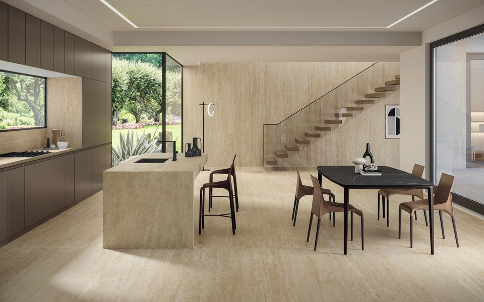 Marvel Travertine Sand Vein 120x240 - Gres Porcellanato di Atlas Concorde - Prezzo solo €169! Compra ora su CEGO CERAMICHE