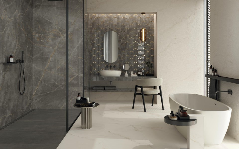 Marvel X Calacatta Apuano 120x240 Lappato - Gres Porcellanato di Atlas Concorde - Prezzo solo €169! Compra ora su CEGO CERAMICHE