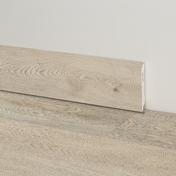 Clap battiscopa PVC tondo Eureka 70x16x2200 mm