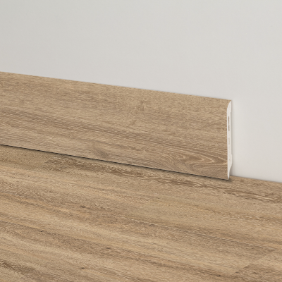 Clap battiscopa PVC tondo Yadan 70x16x2200 mm - Déco, immagine 1