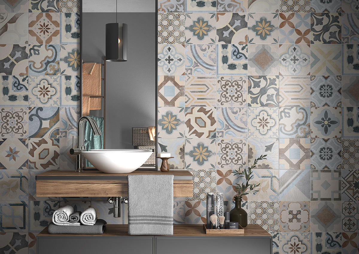 Cementine Mix Soggetti Color 20x20 Rett - Gres Porcellanato di Castelvetro - Prezzo solo €43.62! Compra ora su CEGO CERAMICHE