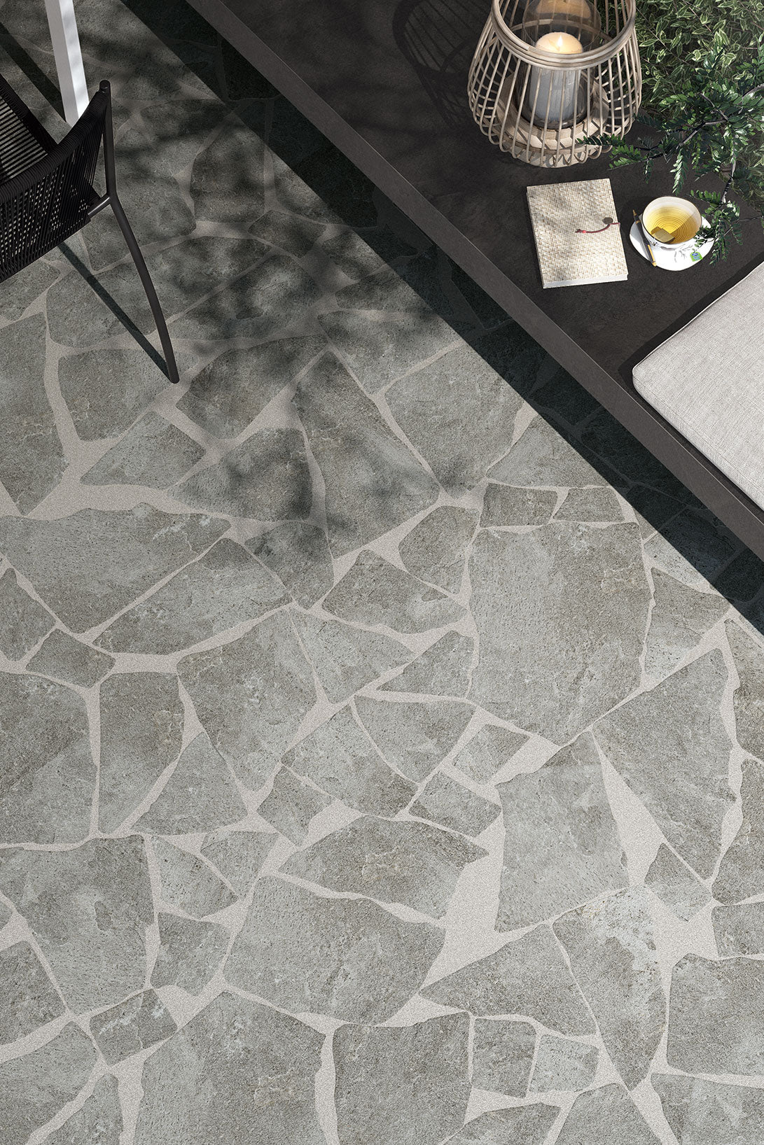 Kavastone Grey Palladiana composizione - Gres Porcellanato di Coem Ceramiche - Prezzo solo €109! Compra ora su CEGO CERAMICHE