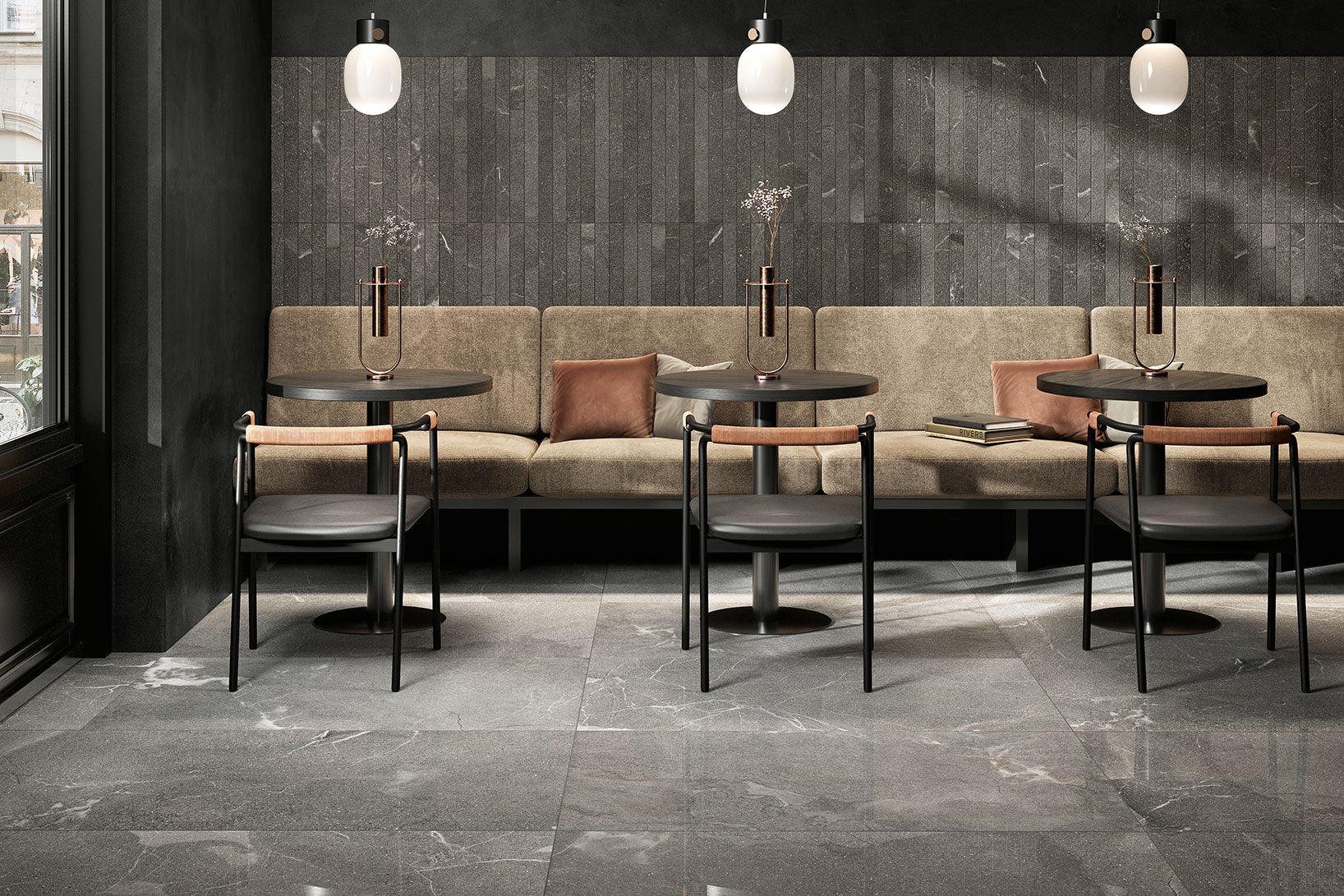 Mea Lapis Grigio Scuro 30x60 Lucidato - Gres Porcellanato di Coem Ceramiche - Prezzo solo €35! Compra ora su CEGO CERAMICHE