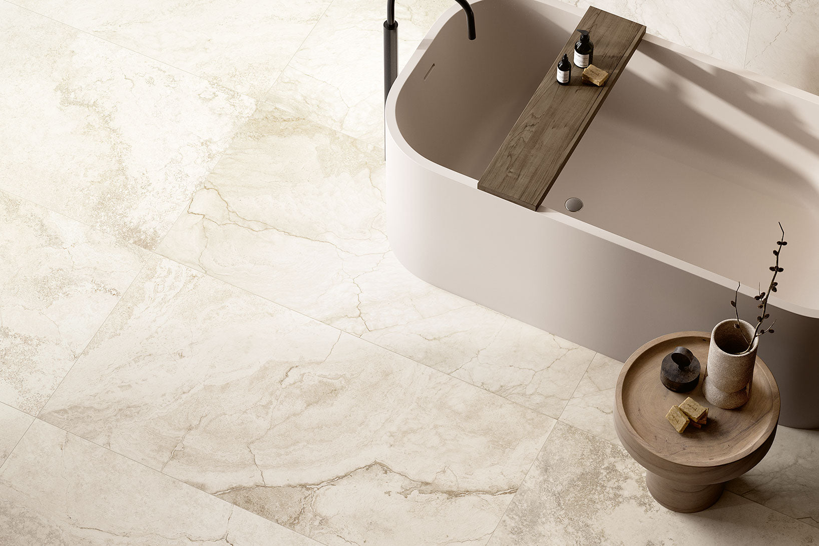 Touch Stone White 60,4x120,8 esterno - Gres Porcellanato di Coem Ceramiche - Prezzo solo €61! Compra ora su CEGO CERAMICHE