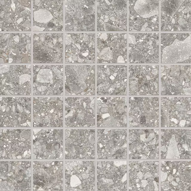 Ergon Lombarda Grigio Mosaico 30x30 Nat