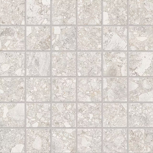 Ergon Lombarda Bianco Mosaico 30x30 Nat