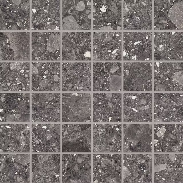 Ergon Lombarda Nero Mosaico 30x30 Nat