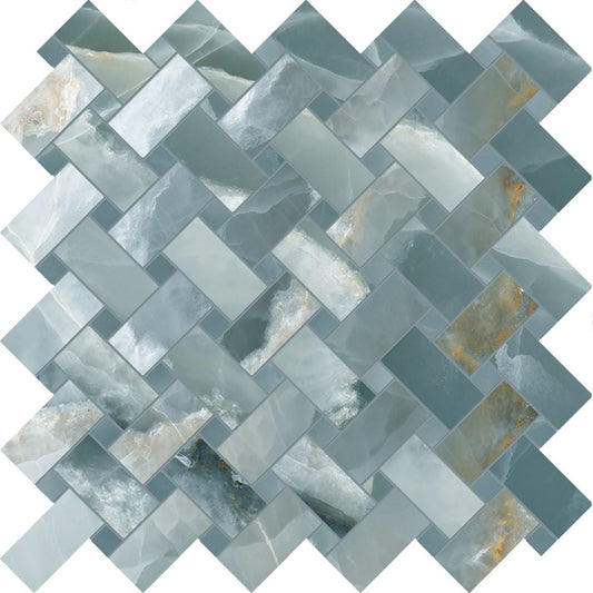 Emilceramica Tele di Marmo Onyx Green Silktech Intrecci - Gres Porcellanato di Emilceramica - Prezzo solo €54.98! Compra ora su CEGO CERAMICHE