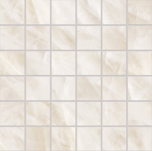 Emilceramica Tele di Marmo Crystal Extra Vitrum White Mosaico 5x5