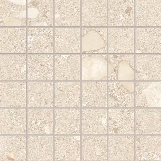 Ergon GemmaStone Gemma Giant Sabbia Mosaico 5x5 Silktech R10