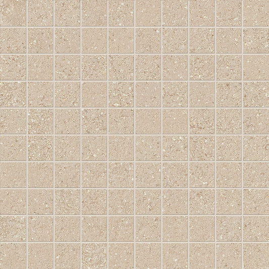 Emilceramica Pietra Essenza Mandorla Mosaico 3x3 Silktech