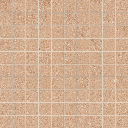 Emilceramica Pietra Essenza Rosso Siena Mosaico 3x3 Silktech