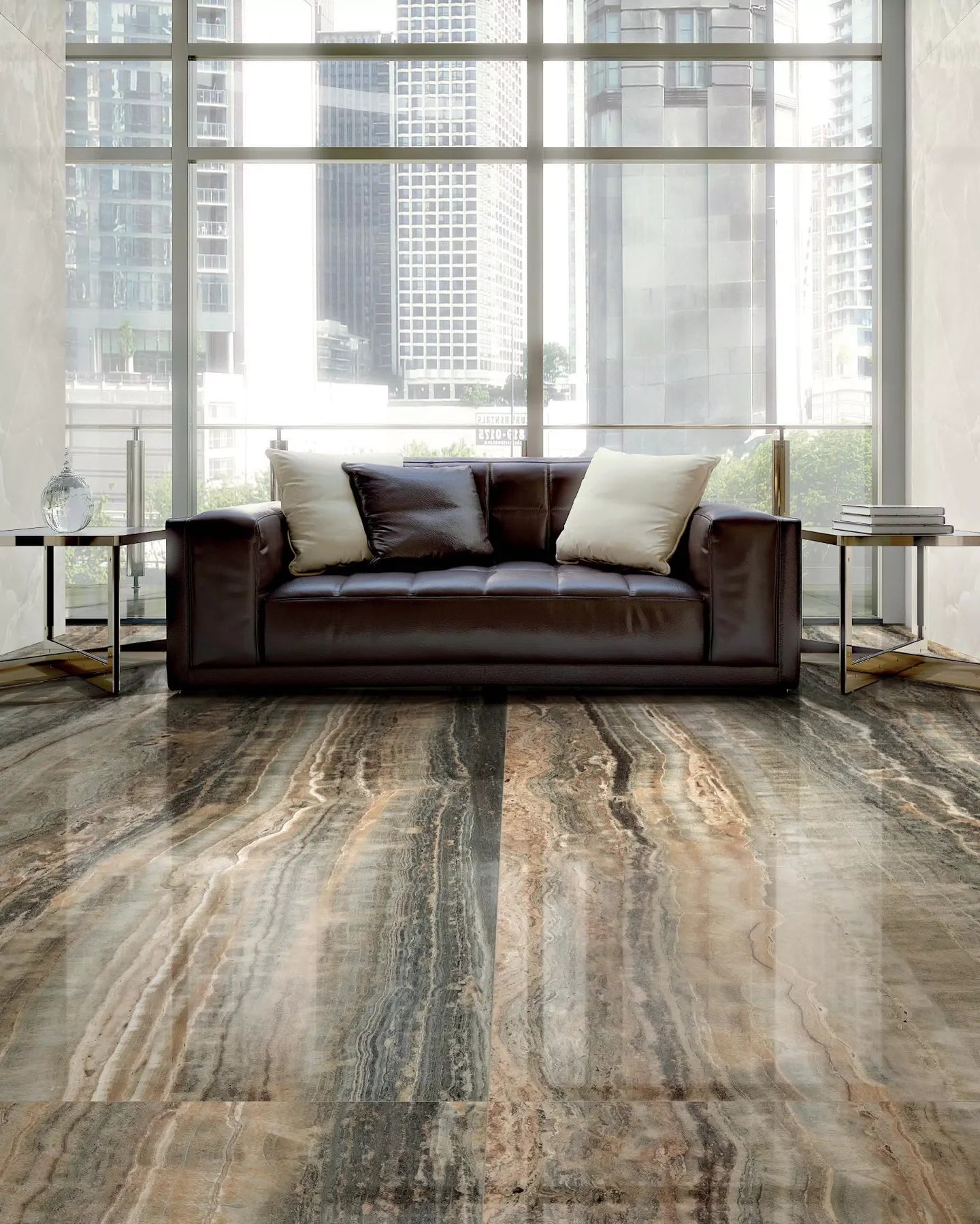 Eccentric Luxe Caramel 120x280 Glossy - Gres Porcellanato di Florim - Prezzo solo €263.01! Compra ora su CEGO CERAMICHE