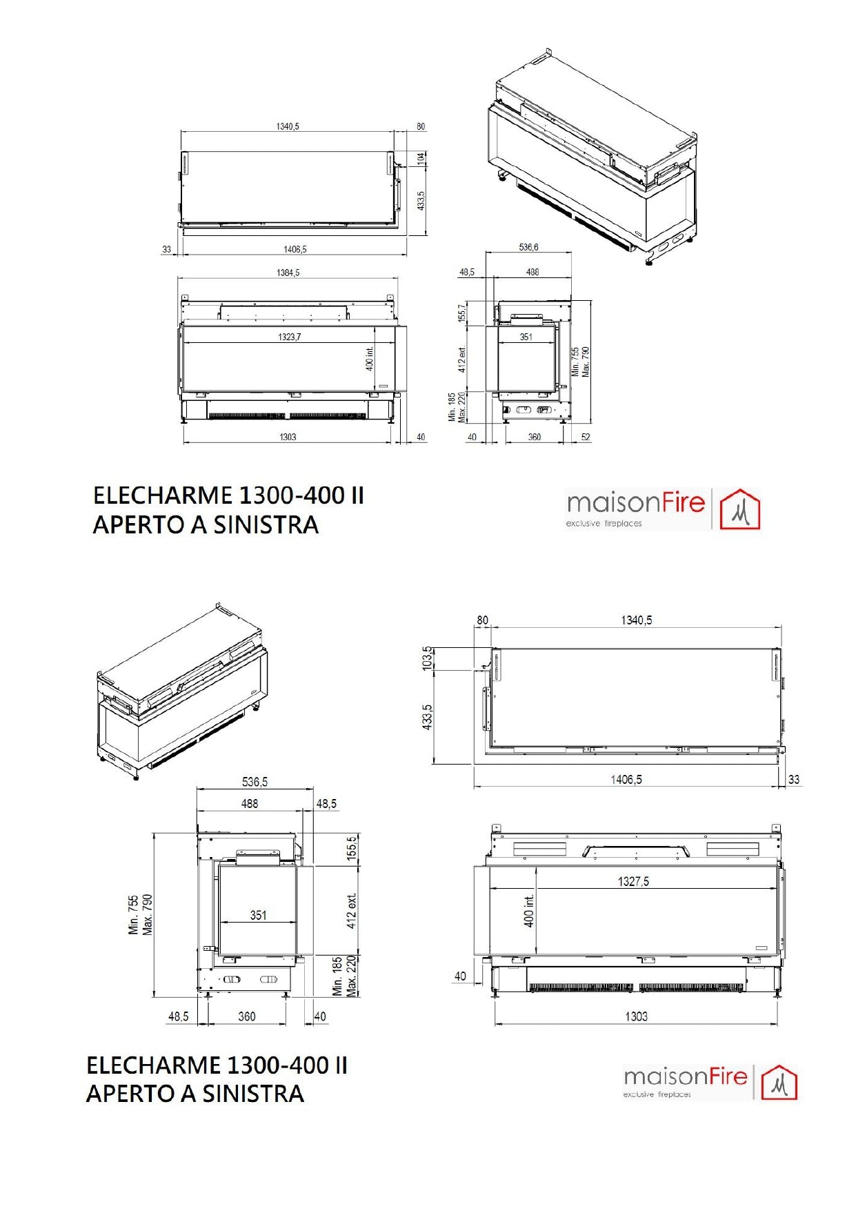 Camino ad acqua Elecharme linear angolare 1300-400 maisonFire - Camini elettrici ad acqua di maisonFire - Prezzo solo €11529! Compra ora su CEGO CERAMICHE