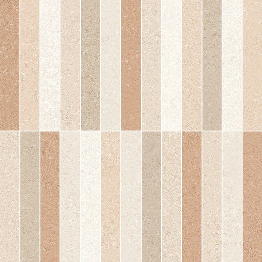 Emilceramica Pietra Mosaico Gessetti Multicolor 29,6x29,6 Silktech