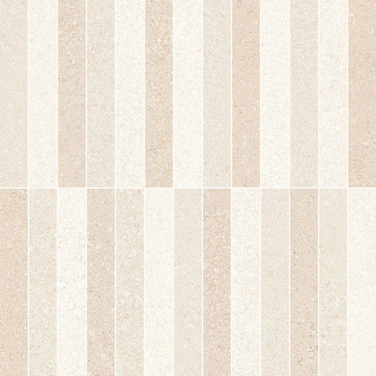 Emilceramica Pietra Mosaico Gessetti Multicolor Chiaro 29,6x29,6 Silktech