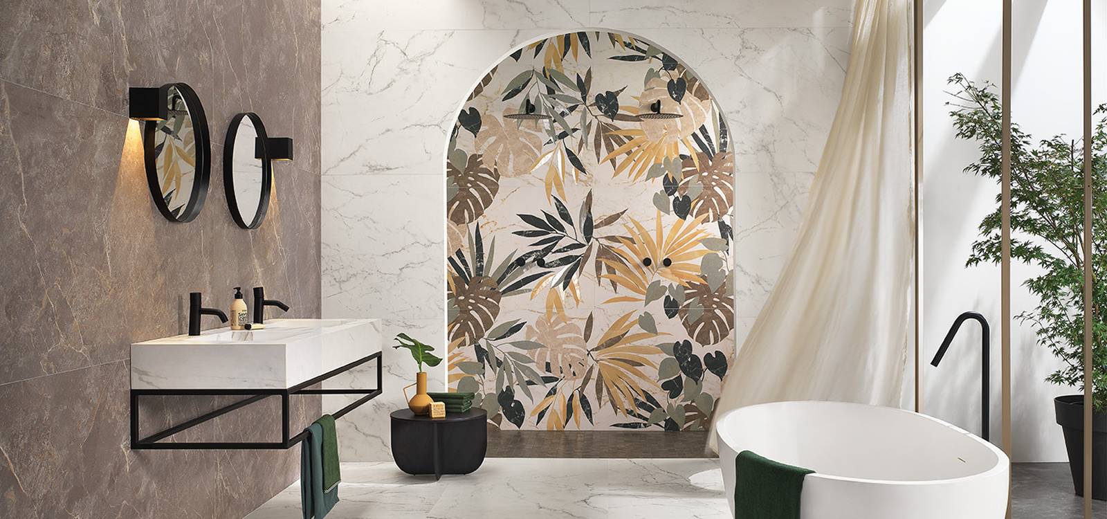 Roma Stone Tropical Intarsi 80x160 Matt - Pasta Bianca di Fap Ceramiche - Prezzo solo €136.50! Compra ora su CEGO CERAMICHE