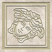 Versace Meteorite Tozzetto Medusa Bianco/Oro 9,8x9,8 Naturale