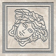 Versace Meteorite Tozzetto Medusa Bianco/Platino 9,8x9,8 Lappato