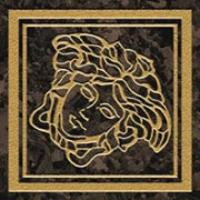 Versace Meteorite Tozzetto Medusa Moka/Oro 9,8x9,8 Lappato