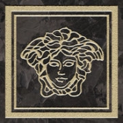 Versace Meteorite Firma Medusa Nero/Oro 9,8x9,8 Lappato