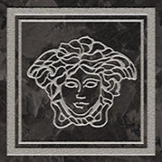 Versace Meteorite Firma Medusa Nero/Platino 9,8x9,8 Lappato