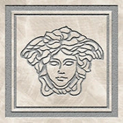 Versace Meteorite Firma Medusa Bianco/Platino 9,8x9,8 Lappato