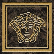 Versace Meteorite Firma Medusa Moka/Oro 9,8x9,8 Lappato