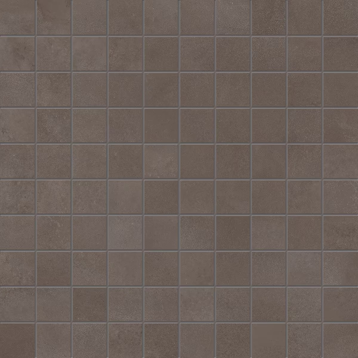 Ergon Tr3nd Brown Concrete Mosaico 30x30 Naturale R10