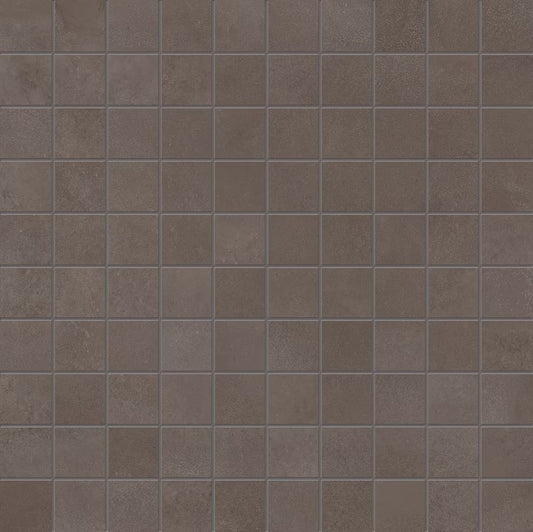 Ergon Tr3nd Brown Concrete Mosaico 30x30 Naturale R10