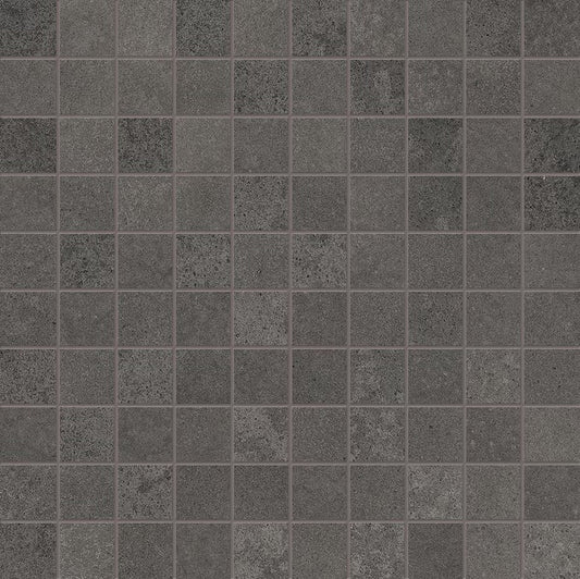 Ergon Tr3nd Black Concrete Mosaico 30x30 Naturale R10