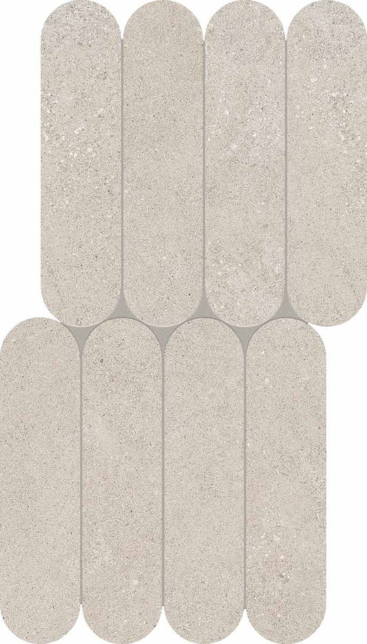 Keope Grace Clay Mosaico Biscuits 28,5x55,5 Spazzolato R10