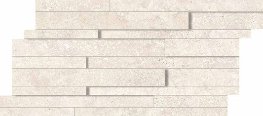 Keope Trevi Cross Ivory Mosaico Multispessore 30x60 Spazzolato R10