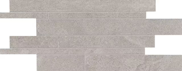 Ergon Stone Project Grey Mosaico Listelli Sfalsati 30x60 Mix