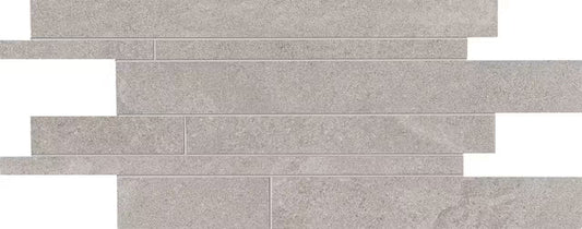 Ergon Stone Project Grey Mosaico Listelli Sfalsati 30x60 Mix