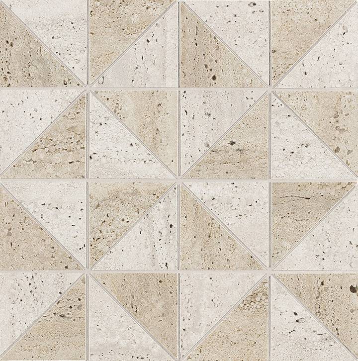 FAP Materia Classica Beige Bianco Icon B Mosaico 30x30