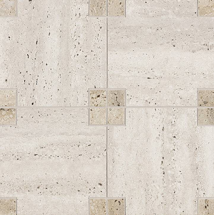FAP Materia Classica Beige Bianco Icon D Mosaico 30x30