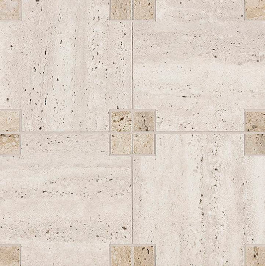 FAP Materia Classica Beige Bianco Icon D Mosaico 30x30