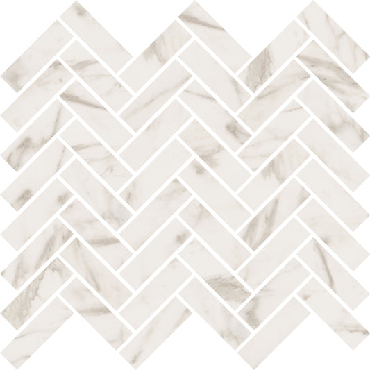 Sensi Classic Mosaico Chevron Calacatta Select 30x30 Sablè - Gres Porcellanato di ABK - Prezzo solo €26.65! Compra ora su CEGO CERAMICHE