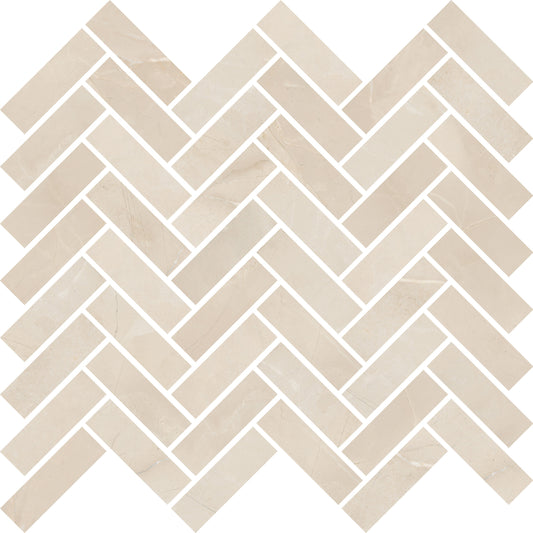 Sensi Classic Mosaico Chevron Sahara Cream 30x30 Sablè - Gres Porcellanato di ABK - Prezzo solo €26.65! Compra ora su CEGO CERAMICHE