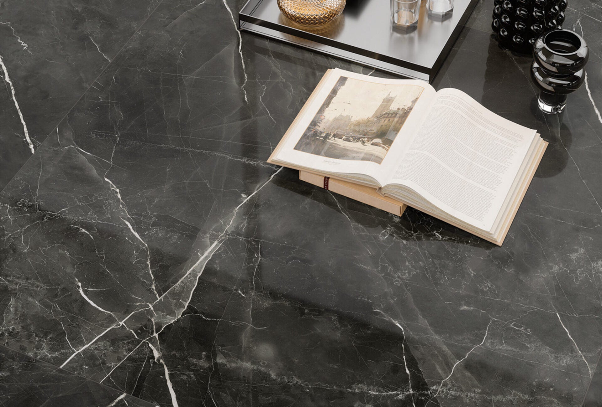 Marvel Gala Calacatta Black 120x120 Lapp. - Gres Porcellanato di Atlas Concorde - Prezzo solo €171.29! Compra ora su CEGO CERAMICHE